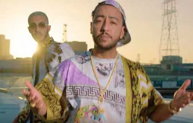The shirt Louis Vuitton of AM in the clip Maradona AM The Scampia feat.  Lacrim