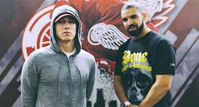 Eminem s’en prend à Drake dans son nouvel album !