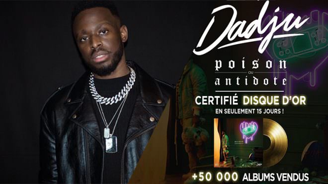 Dadju est disque d’or avec son album « Poison ou Antidote »