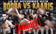 Le combat entre Booba et Kaaris est officiellement annulé par les organisateurs !