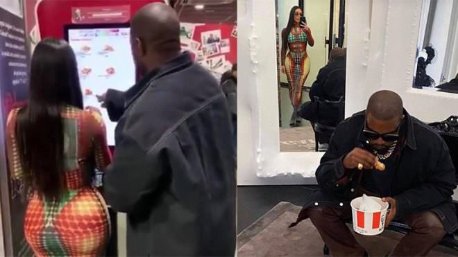 Hier soir à Paris, Kim Kardashian et Kanye West ont commandé un menu dans un KFC