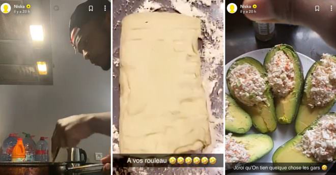 En confinement, Niska se prend pour un chef cuisinier sur Snapchat