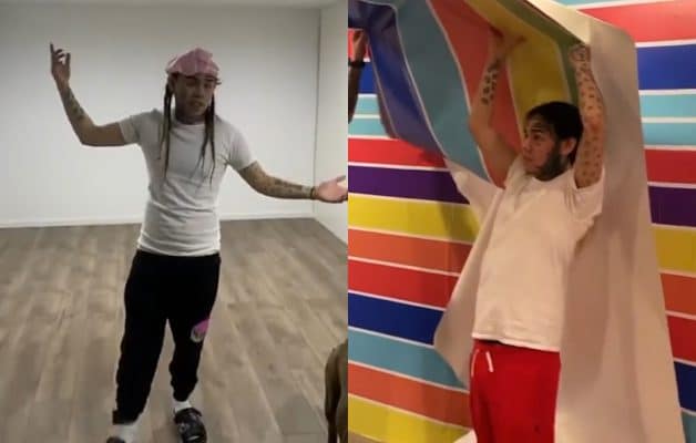 6ix9ine transforme maison clip