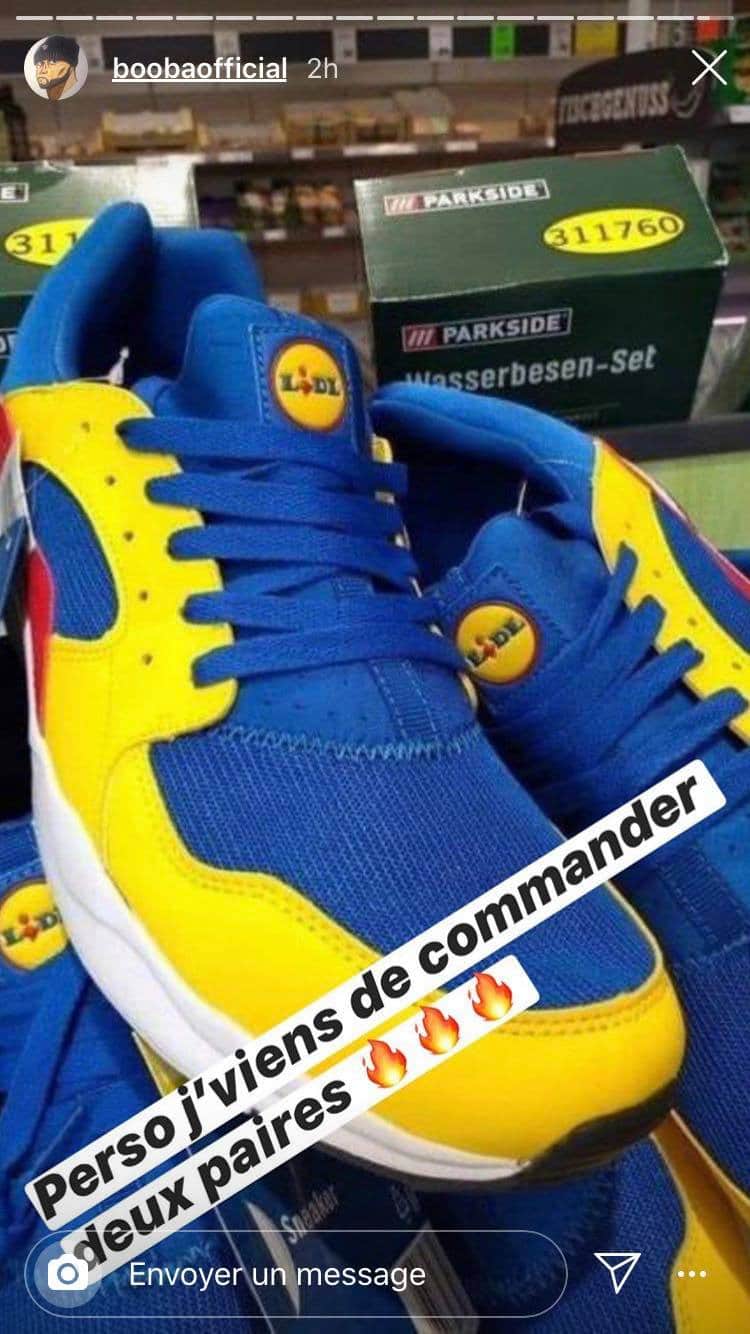 booba lidl collaboration sneakers