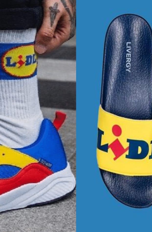 lidl collection claquettes chaussettes