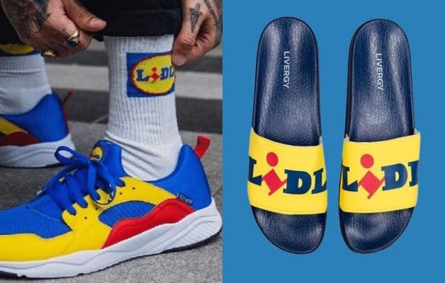 lidl collection claquettes chaussettes