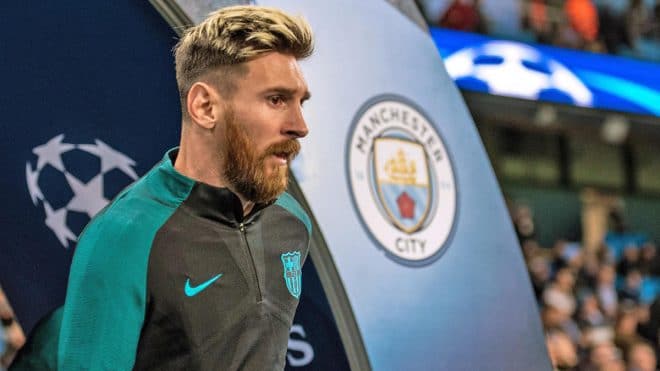 2016.11.01 Manchester Pilka nozna Liga Mistrzow sezon 2016/2017 Manchester City - FC Barcelona N/z Lionel Messi Foto Sebastian Frej / PressFocus 2016.11.01 Manchester Football Champions League season 2016/2017 Manchester City - FC Barcelona Lionel Messi Credit: Sebastian Frej / PressFocus