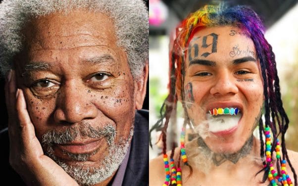 6ix9ine vient-il d’être clashé par Morgan Freeman ?