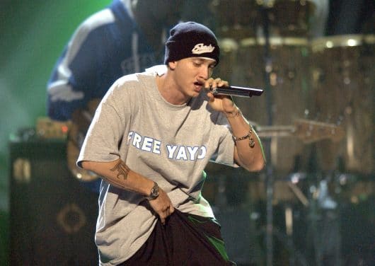 Eminem and The Roots (Photo by M. Caulfield/WireImage)