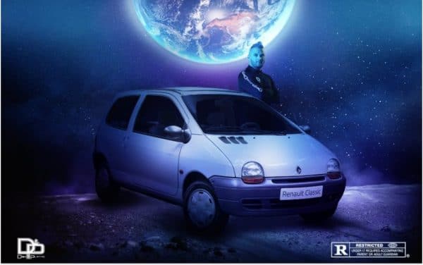 Renault envoie sa cover à Jul pour son album « Loin du monde », avec une Twingo