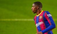 Ousmane Dembele monte au créneau avec un joueur en pleine Coupe du Roi