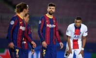 PSG - Barça : Antoine Griezmann et Gérard Piqué se taclent sur le terrain