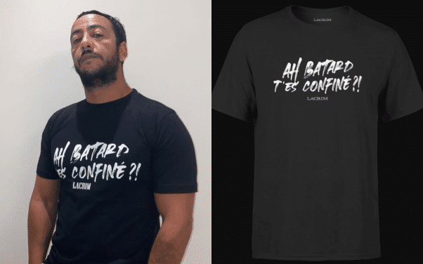 Lacrim lance une collection de vêtements « t’es confiné », qui enflamme la toile