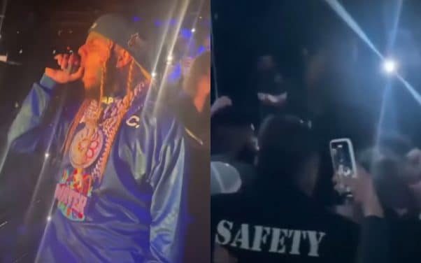 6ix9ine interrompt son concert après une tentative de vol de son collier