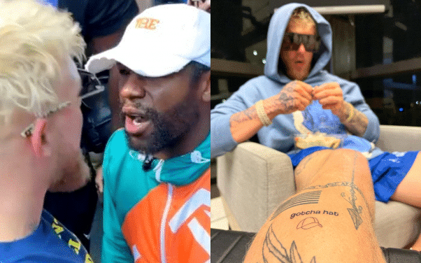 Après leur altercation, Jake Paul décide de troller Floyd Mayweather en se tatouant une casquette