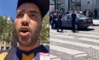 Brulux commente en direct une arrestation sur les Champs Elysées