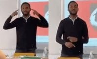 Ce professeur de philosophie donne son cours en rappant
