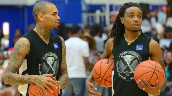 Quavo et Chris Brown se frittent après un match de basketball