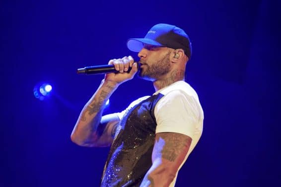 Le rappeur francais Booba (de son vrai nom Elie Yaffa) en concert dans la salle "U-Arena" de Nanterre en banlieue ouest de Paris. Nanterre, France – 13/10/2018//SADAKA_sada014/Credit:SADAKA EDMOND/SIPA/1810140030