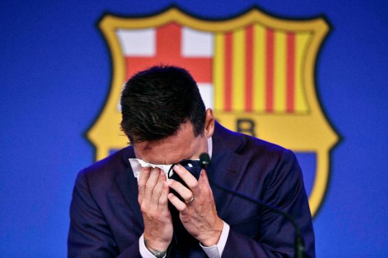 Lionel Messi : le mouchoir de ses larmes est en vente pour un million d’euros