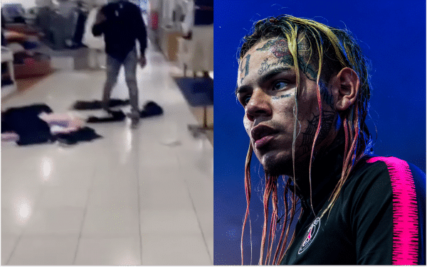 6ix9ine s’en prend à un fan qui a tenté de l’agresser sans sa sécurité