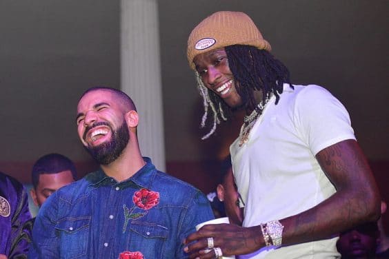 Young Thug offre une incroyable chaîne en diamants à Drake pour ses 35 ans