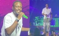 Dadju déconcerté en recevant des strings de fans sur scène