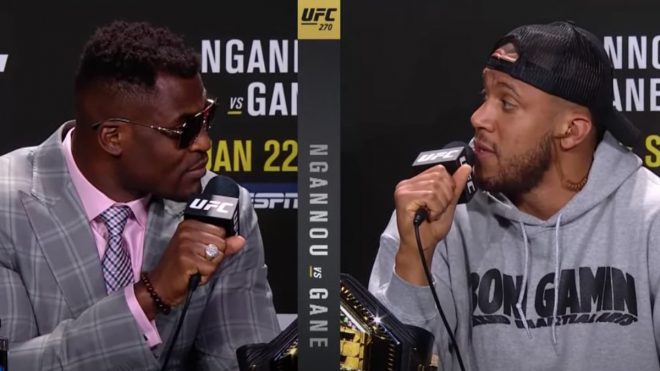 Ciryl Gane tendu face à Francis Ngannou : « Je suis ton fils moi ? »