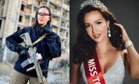 Ukraine : l'ex Miss Anastasiia Lenna s'engage pour la lutte de son pays