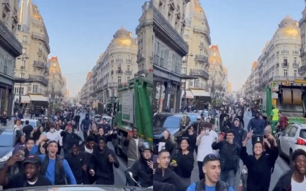 Central Cee se fait courser par des fans lors de son passage à Paris