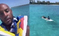 Booba s'éclate aux Bahamas en baskets LIDL avec ses enfants
