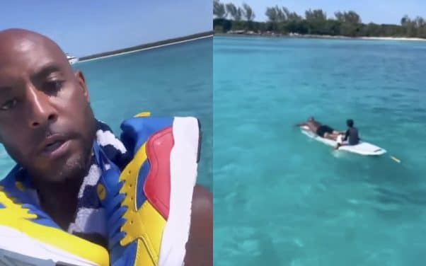 Booba s’éclate aux Bahamas en baskets LIDL avec ses enfants