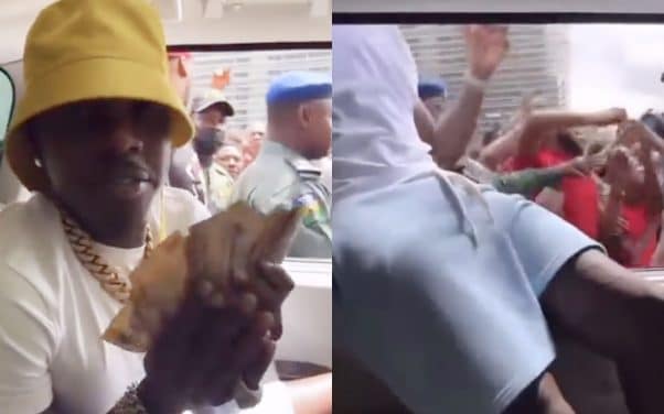 Comme 6ix9ine, DaBaby jette des liasses dans la foule lors de son passage au Nigéria