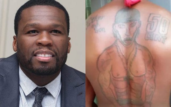 50 Cent furieux en découvrant le tatouage raté d’un fan, il demande à ce qu’il le corrige