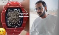 Lacrim de nouveau affiché avec une fausse montre Richard Mille