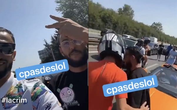 Lacrim copie Fianso en bloquant l’autoroute pour son prochain clip