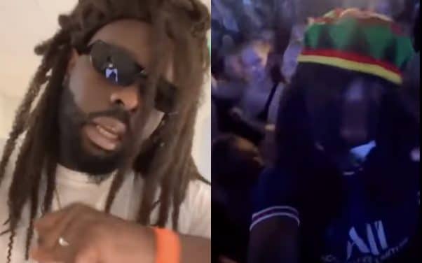 Gims se fond dans le public du concert de Dadju grâce à un déguisement