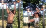 Toujours en forme à 55 ans, MC Jean Gab'1 impressionne lors d'une séance de street workout
