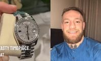 Conor McGregor s'offre une nouvelle montre ornée de saphirs hors de prix