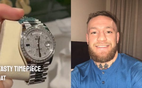 Conor McGregor s'offre une nouvelle montre ornée de saphirs hors de prix