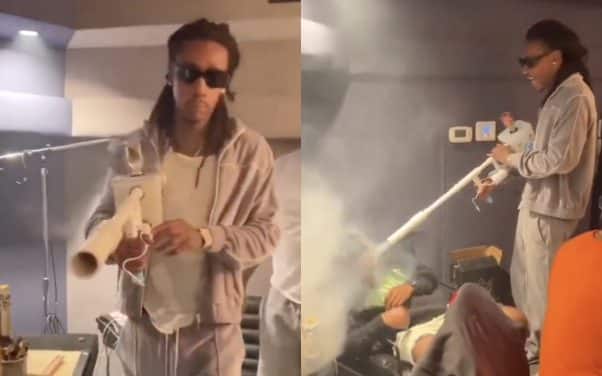 Wiz Khalifa s’offre un lance fumée pour consommer sa verdure