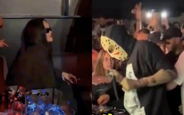 Rihanna supporte A$AP Rocky blunt à la main dans un club berlinois