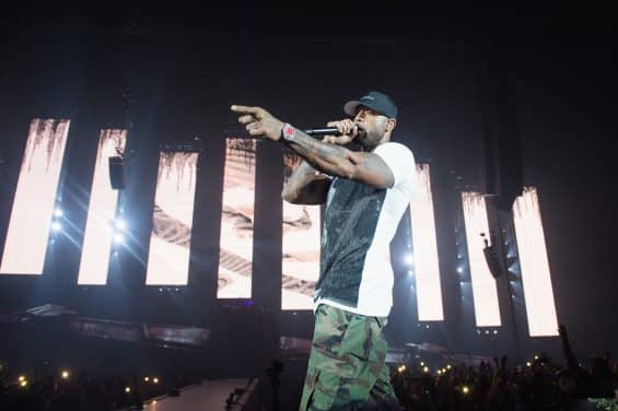 NANTERRE, FRANCE - OCTOBER 13: Booba performs at U Arena on October 13, 2018 in Nanterre, France. (Photo by David Wolff - Patrick/Redferns)