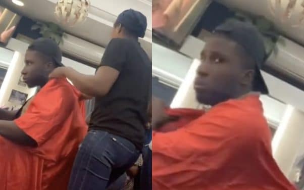 Bosh met un coup de pression à un fan chez le coiffeur