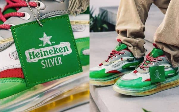 Heineken lance ses propres sneakers avec des semelles à la bière