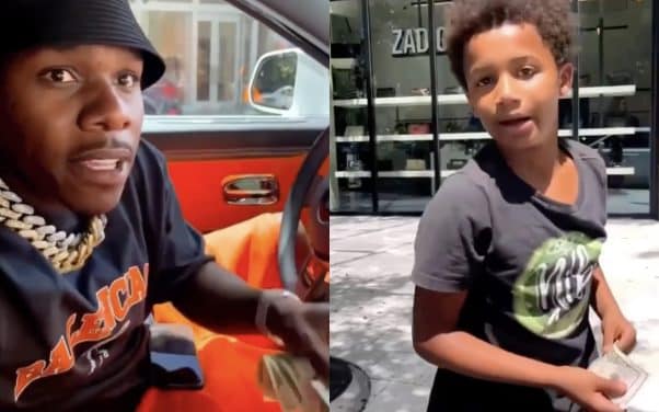 Dababy impressionné par un jeune de dix ans qui rappe devant lui, il lui offre de l’argent