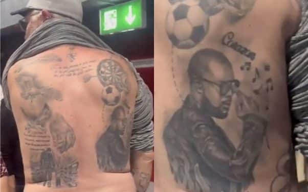 Gims : un fan inconditionnel se fait tatouer son visage dans le dos