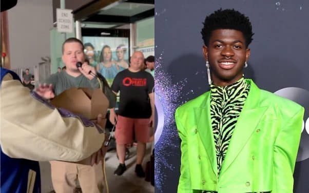 Lil Nas X ciblé par des manifestants à son concert, il leur offre des pizzas en retour