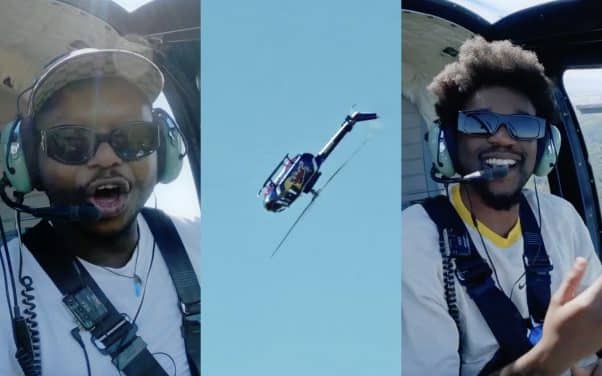 Leto et Guy2Bezbar relèvent le défi de lâcher un freestyle dans un hélicoptère qui fait des loopings