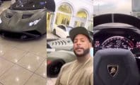 Booba affiche fièrement la toute dernière Lamborghini qu'il vient de s'offrir